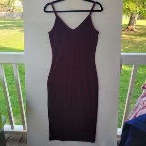 Vintage Dress Womens 8 Babydoll Cowl V Neck Zip Back‎ 90s Y2K Union Made Retro